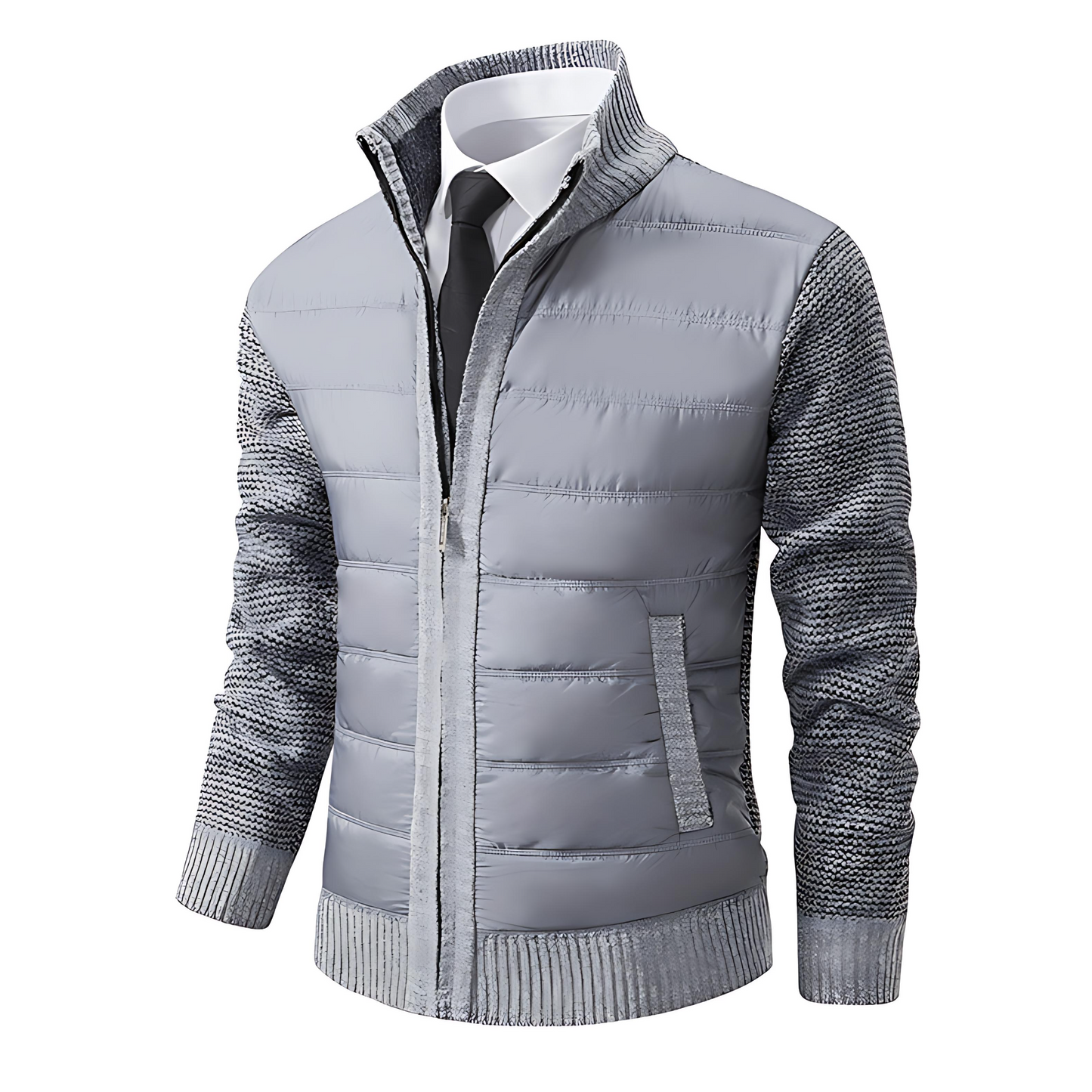 Men's Warm Padded Hybrid Zipper Coat - OutfitLondon