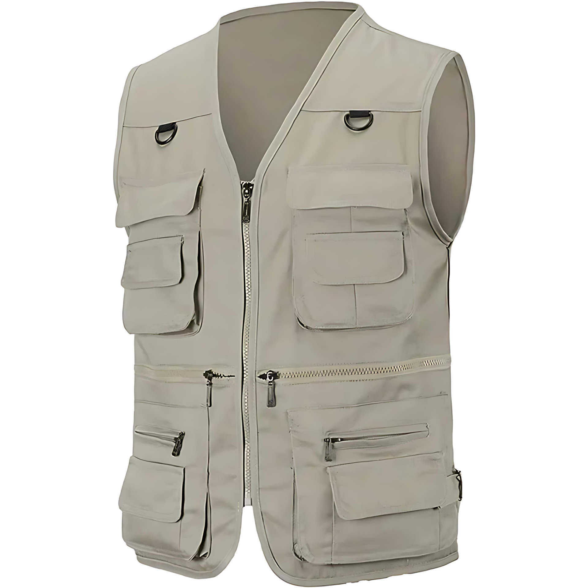 Practical Multi Pocket Cotton Work Vest - OutfitLondon