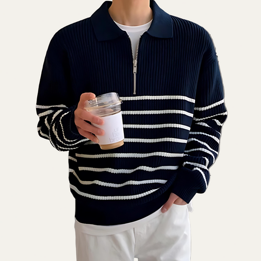 Men's Classic Quarter Zip Sweater - OutfitLondon