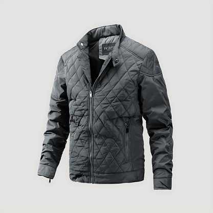 Warm Insulated Quilted Parka Coat for Men - OutfitLondon