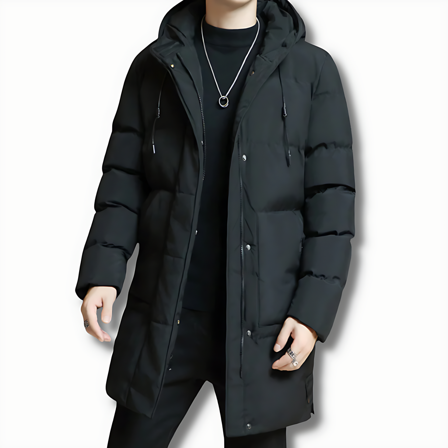 Warm Quilted Puffer Hoodie Jacket - OutfitLondon