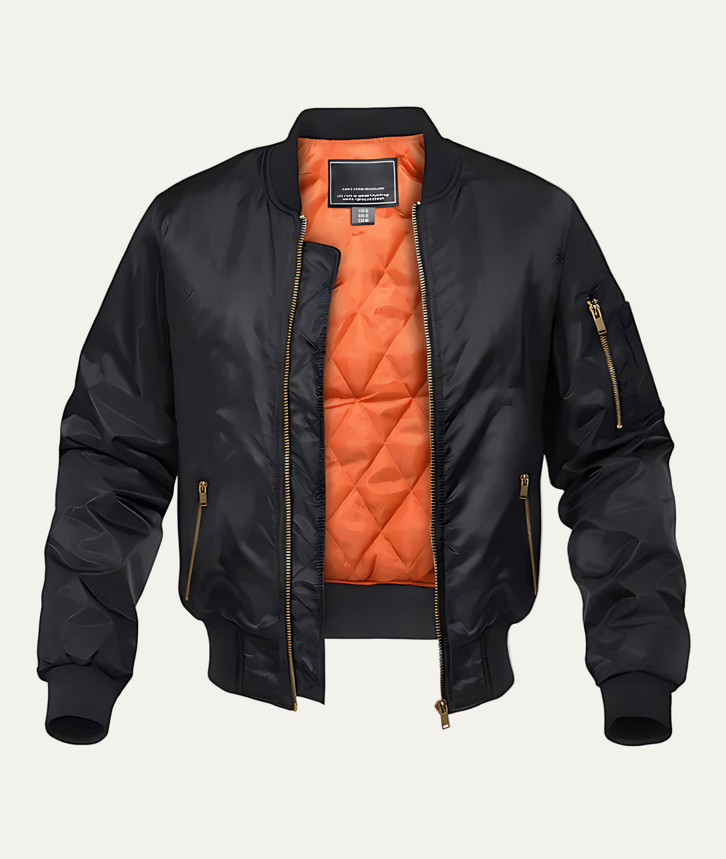 Men's Glossy Water Resistant Bomber Jacket - OutfitLondon