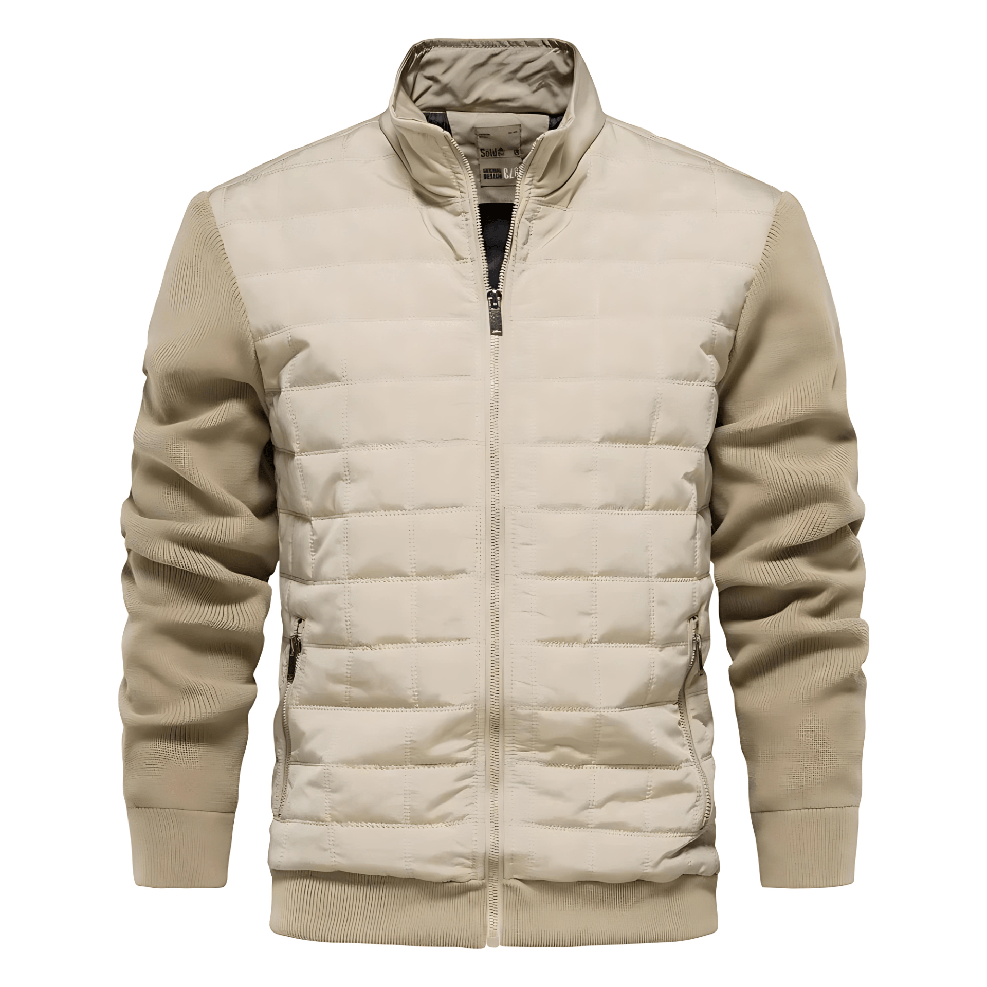 Warm Padded Zip Up Bomber Jacket - OutfitLondon