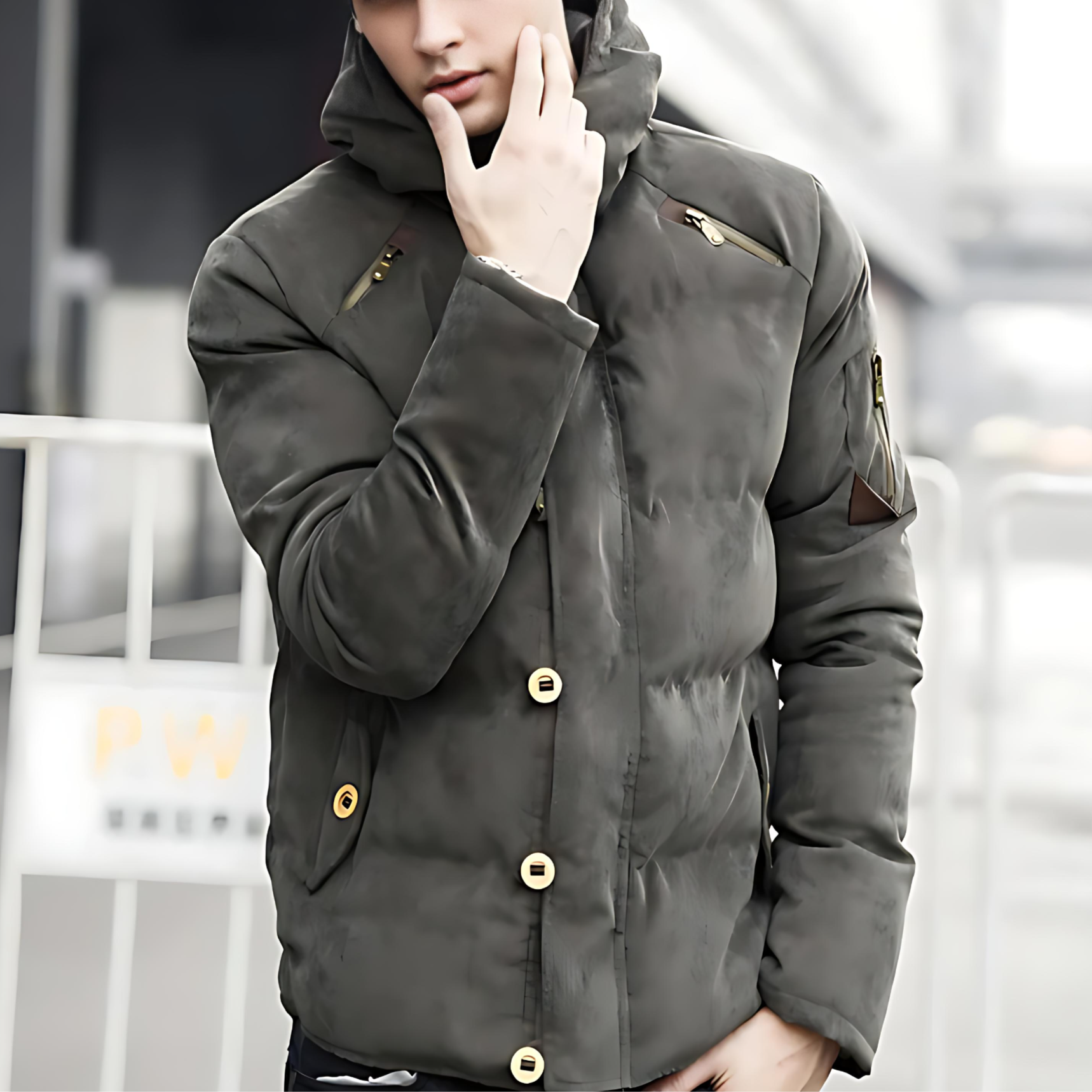 Warm Padded Waterproof Parka Coat - OutfitLondon