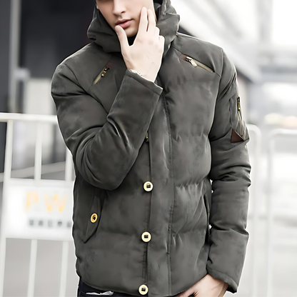 Warm Padded Waterproof Parka Coat - OutfitLondon
