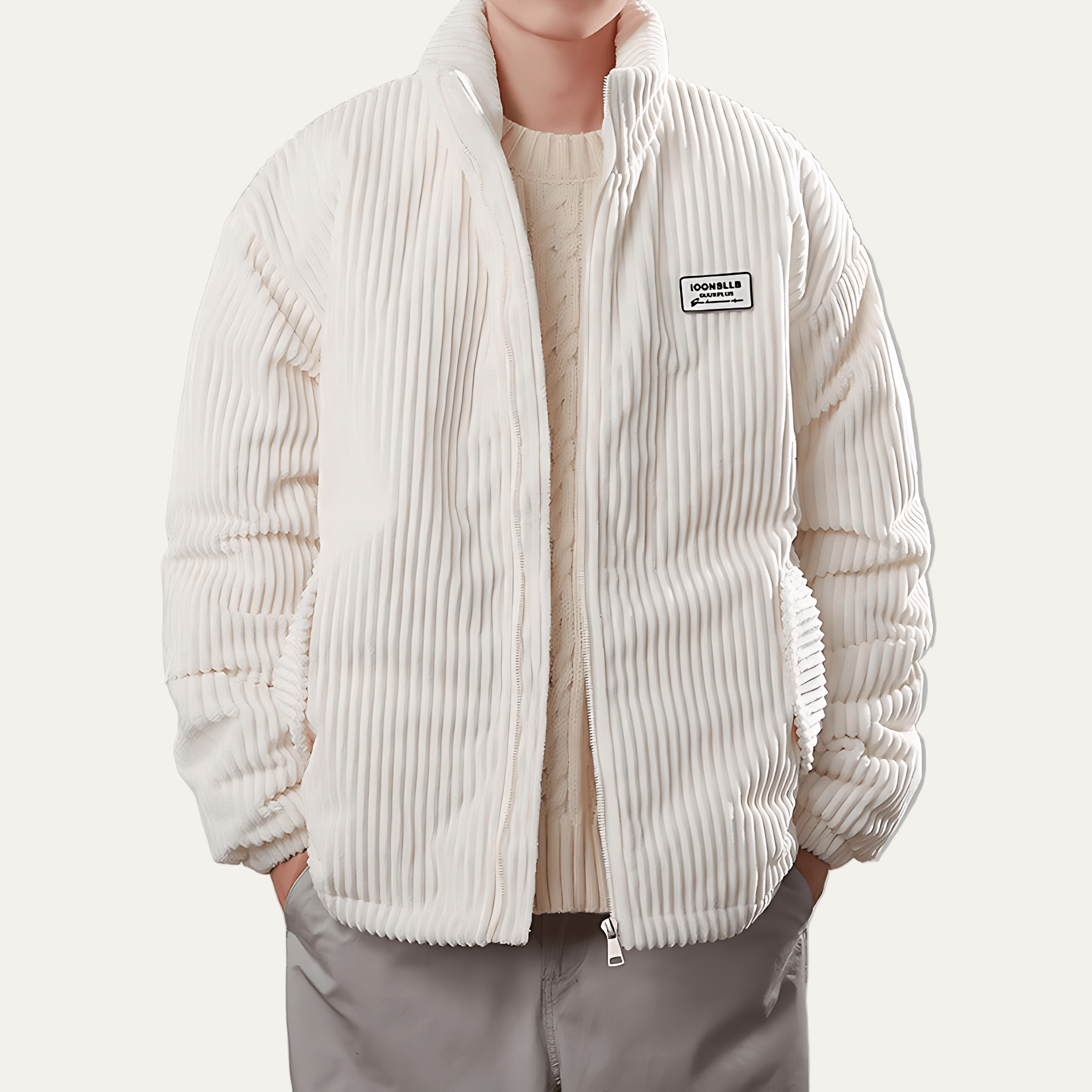 Men's Quilted Padded Bomber Coat - OutfitLondon