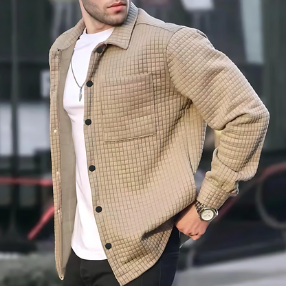 Casual Quilted Bomber Jacket - OutfitLondon