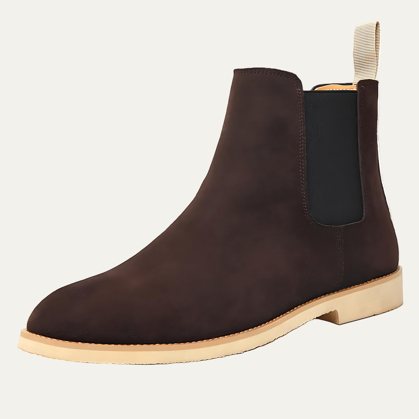 Men's Dark Brown Leather Chelsea Ankle Boot - OutfitLondon