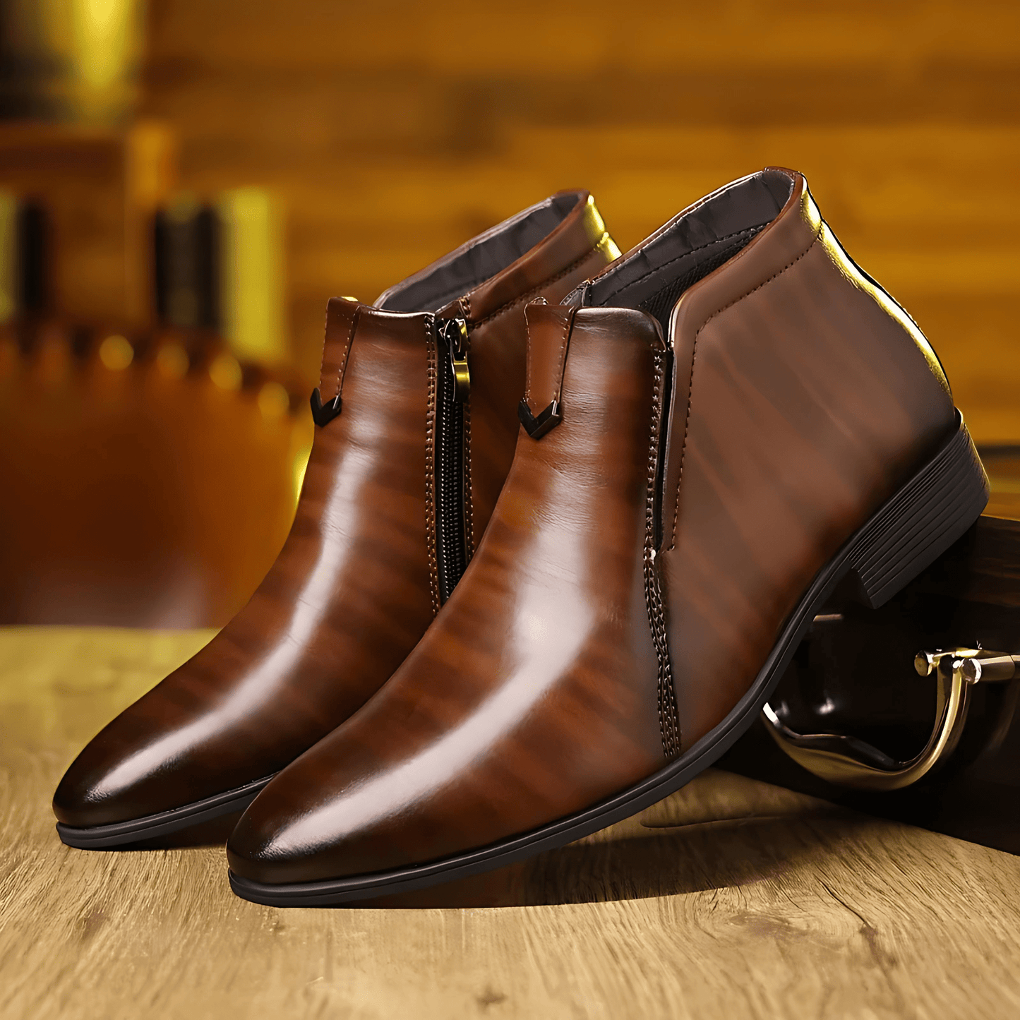 Vintage Classic Low Heel Ankle Boots - OutfitLondon