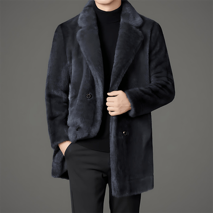 Warm Reversible Faux Fur Parka Coat - OutfitLondon