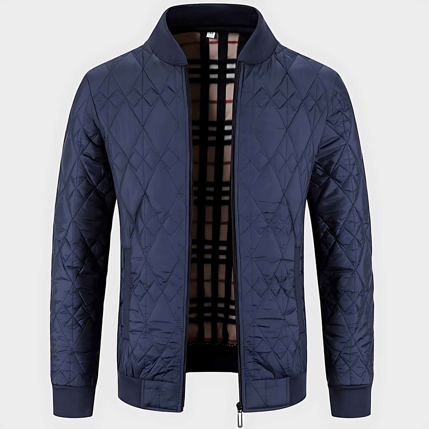 Warm Padded Zip Up Mens Bomber Jacket - OutfitLondon
