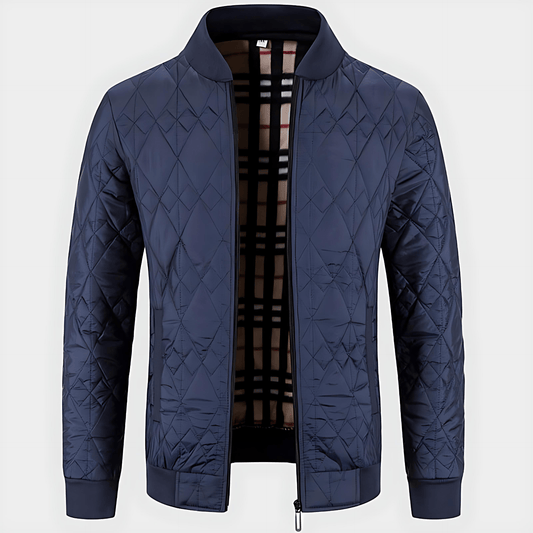 Warm Padded Zip Up Mens Bomber Jacket - OutfitLondon