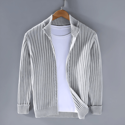 Soft Ribbed Open Cardigan Sweater - OutfitLondon