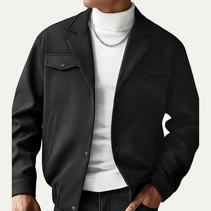 Classic Zip Up Mens Bomber Jacket - OutfitLondon