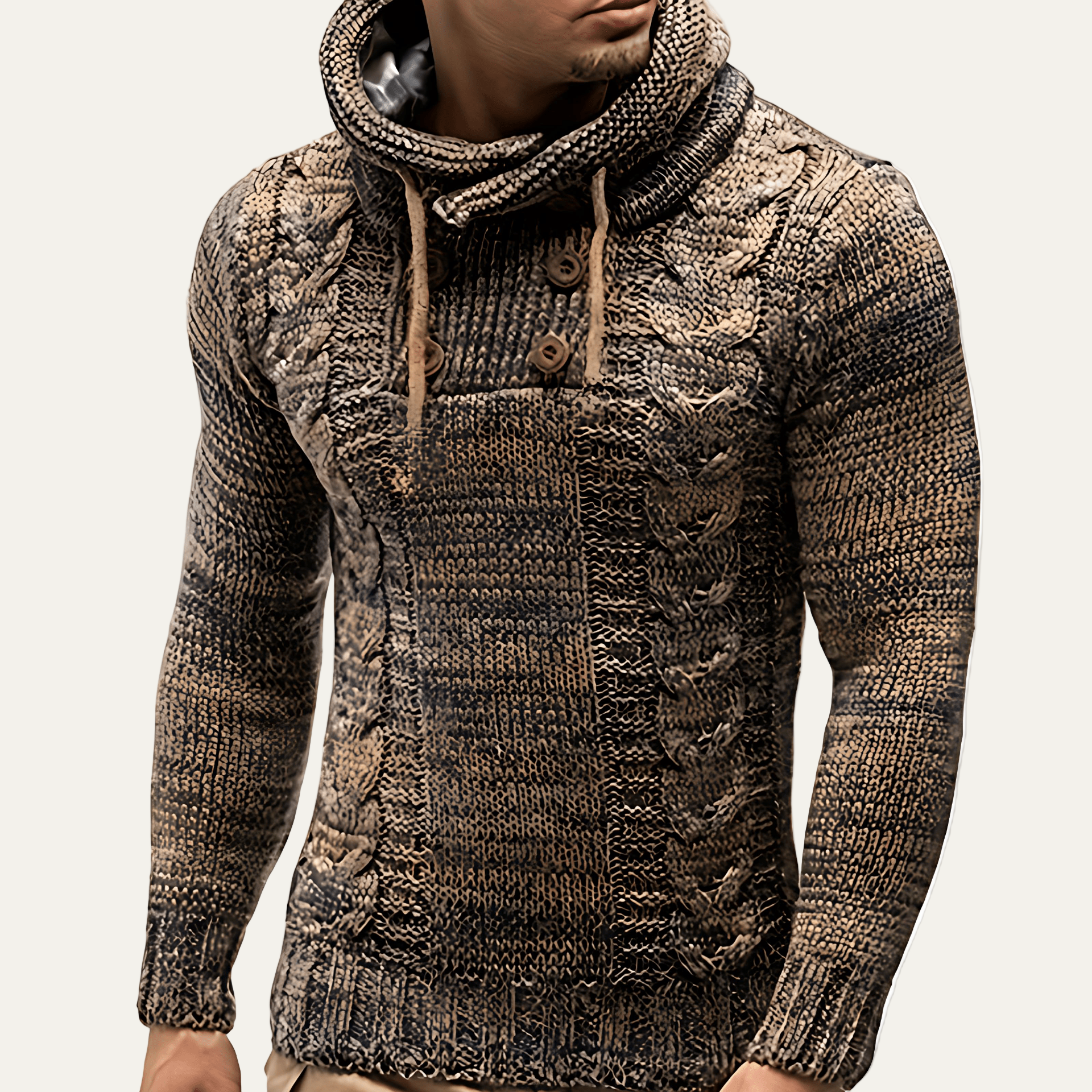 Classic Crew Neck Men's Knit Sweater - OutfitLondon