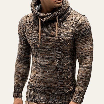 Classic Crew Neck Men's Knit Sweater - OutfitLondon