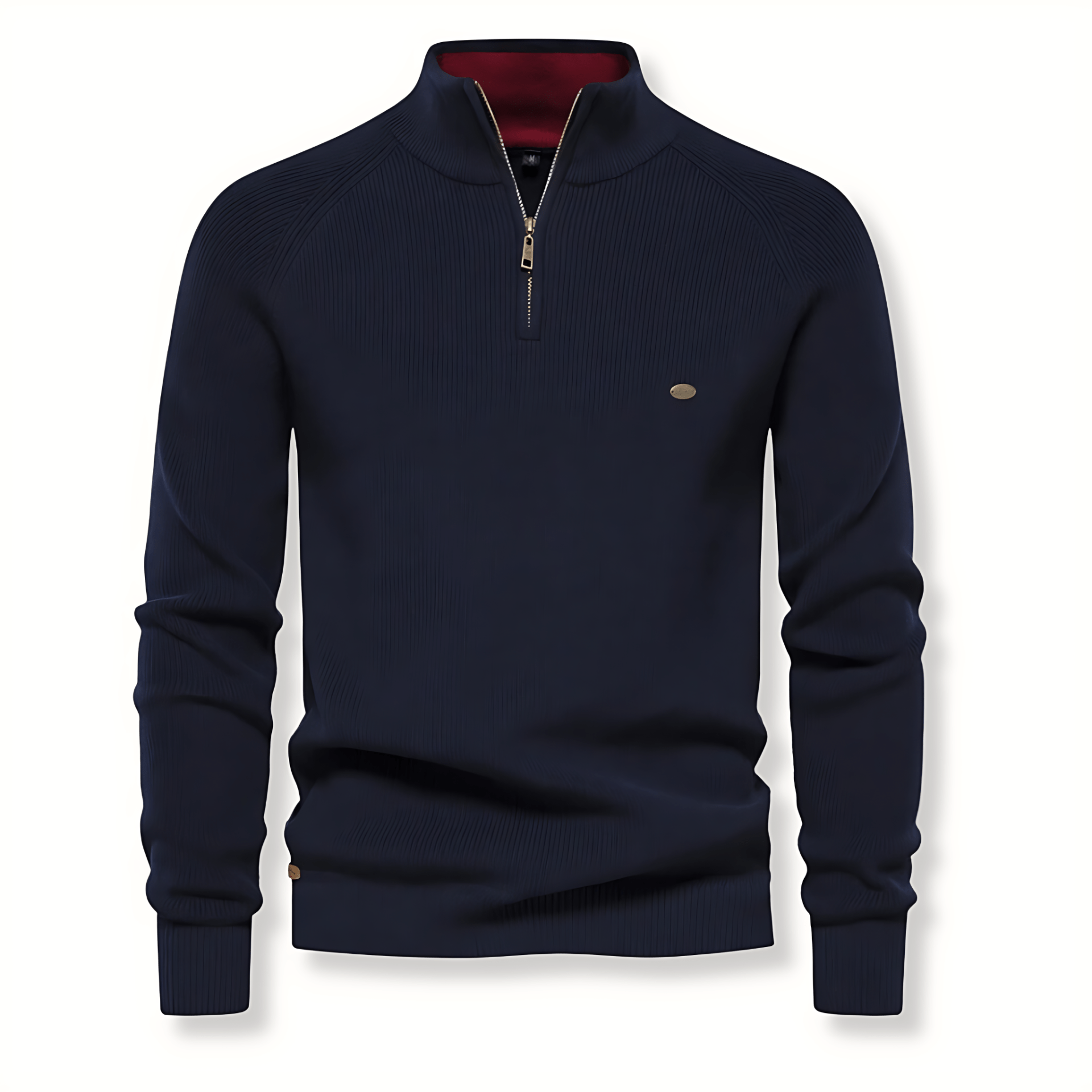 Men's Colorblock Crew Neck Knitted Sweater - OutfitLondon