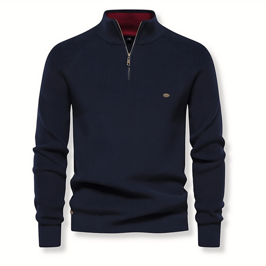 Men's Colorblock Crew Neck Knitted Sweater - OutfitLondon