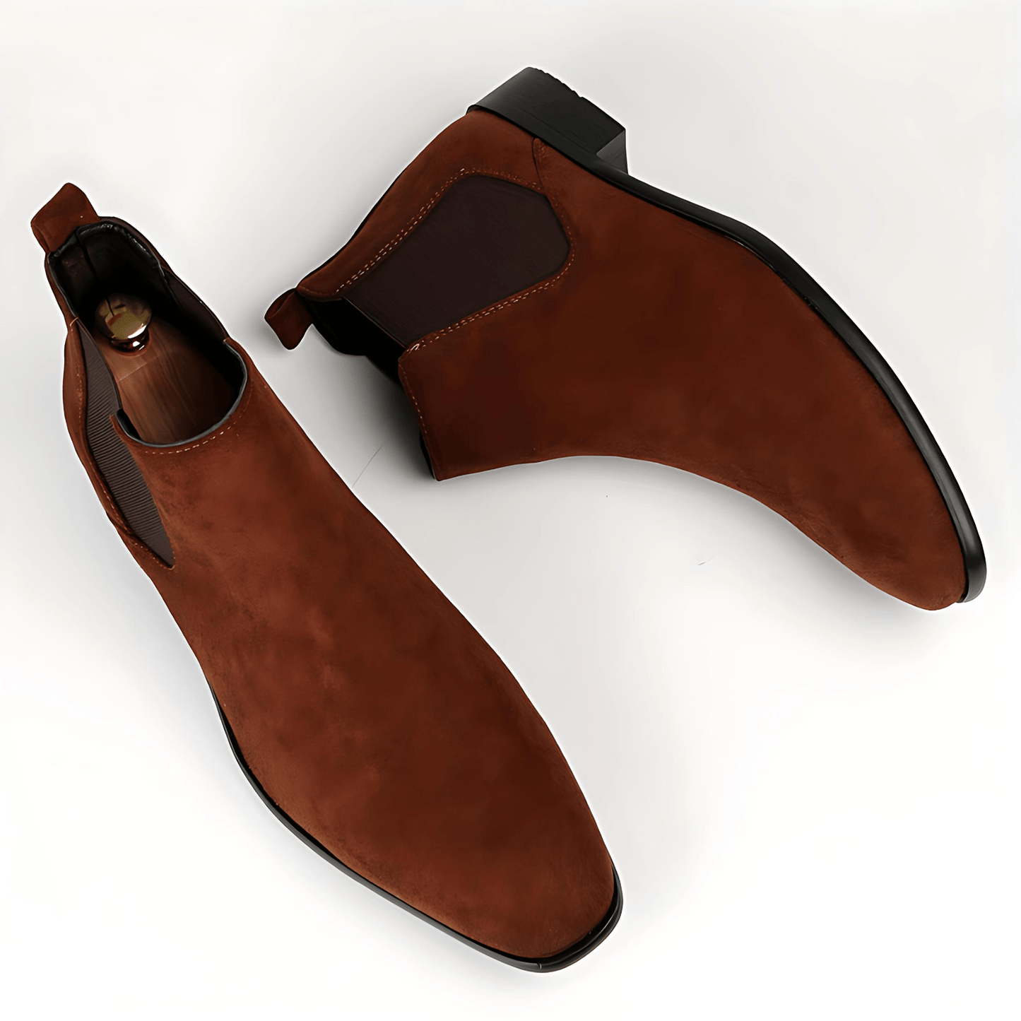 Luxury Leather Style Chelsea Boots for Men - OutfitLondon