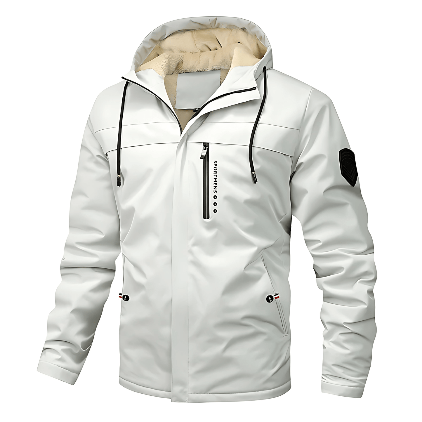 Athletic Style Quilted Fleece Coat - OutfitLondon