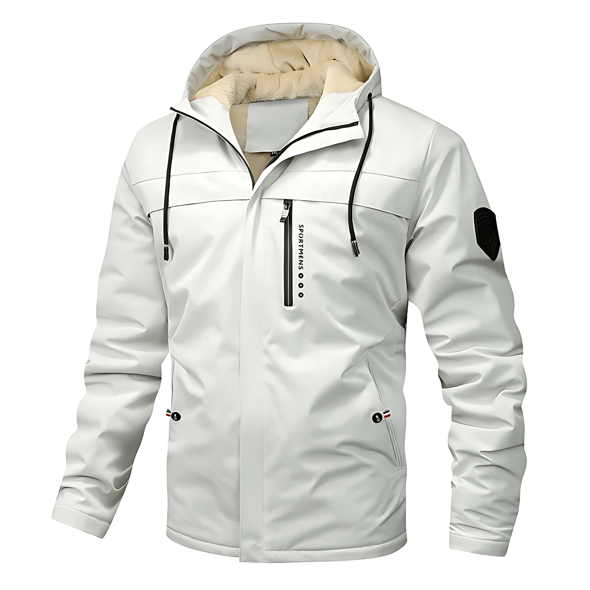 Athletic Style Quilted Fleece Coat - OutfitLondon