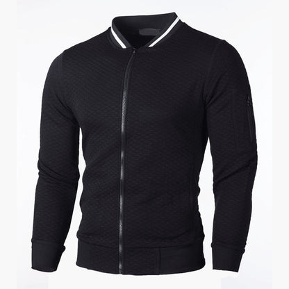 Men's Padded Quilted Zip Up Bomber Jacket - OutfitLondon