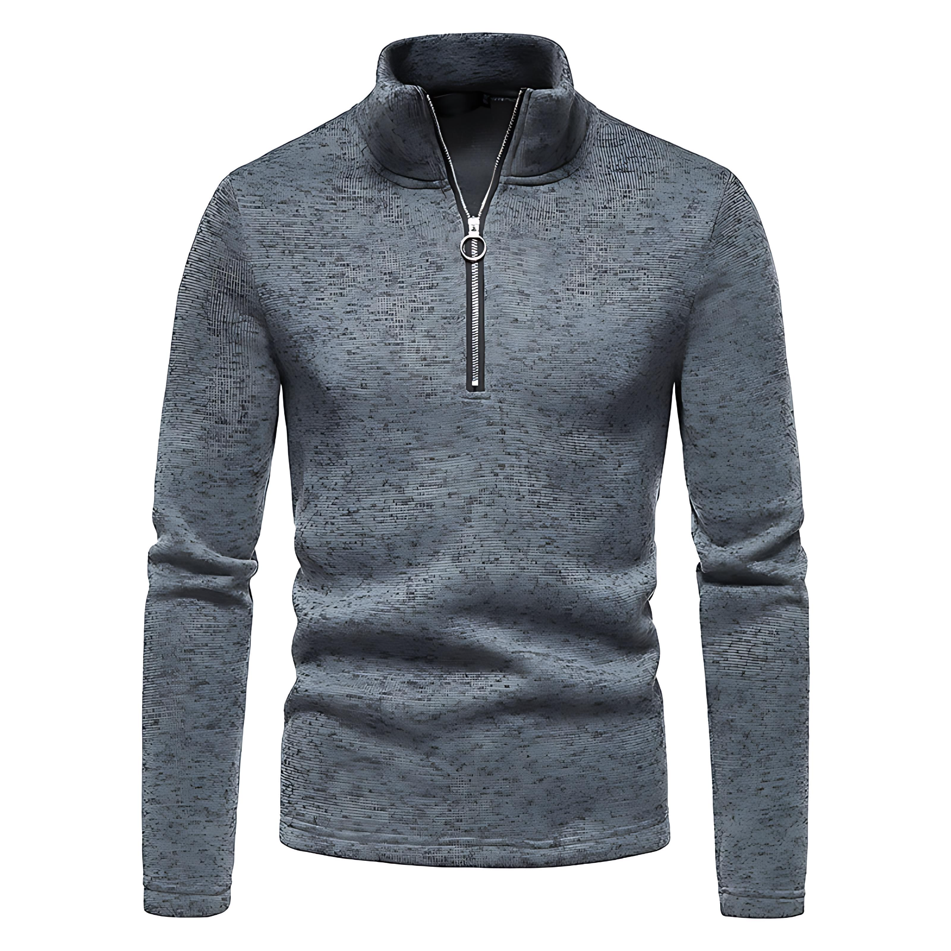 Warm High Neck Fleece Sweater - OutfitLondon