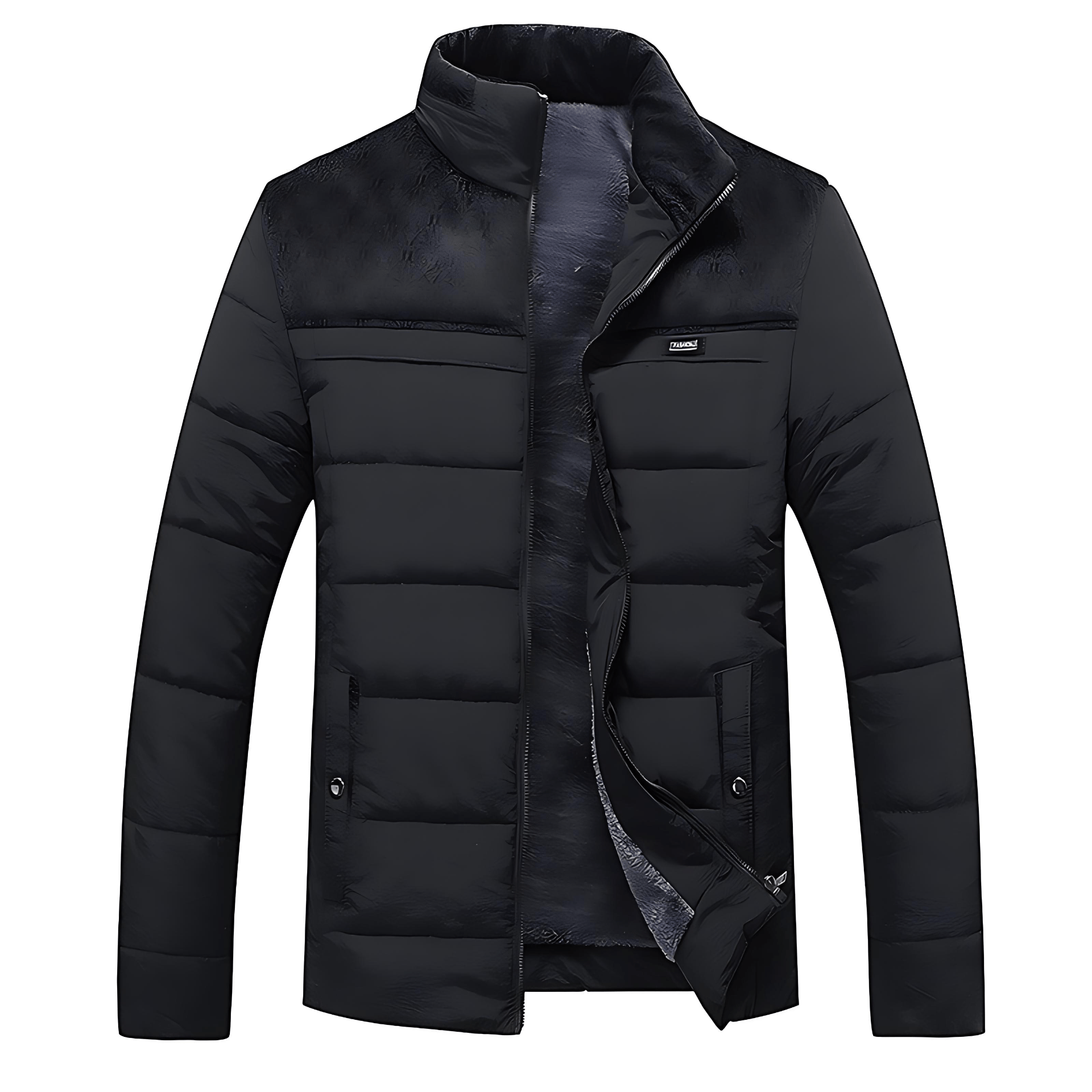 Warm Padded Stand-Up Collar Winter Coat - OutfitLondon