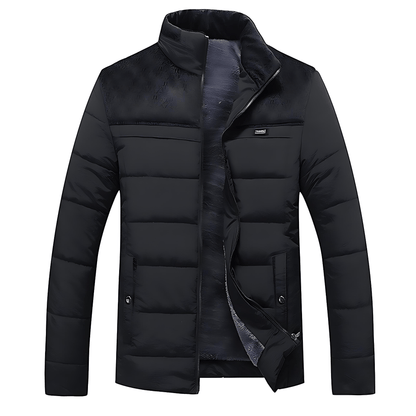 Warm Padded Stand-Up Collar Winter Coat - OutfitLondon