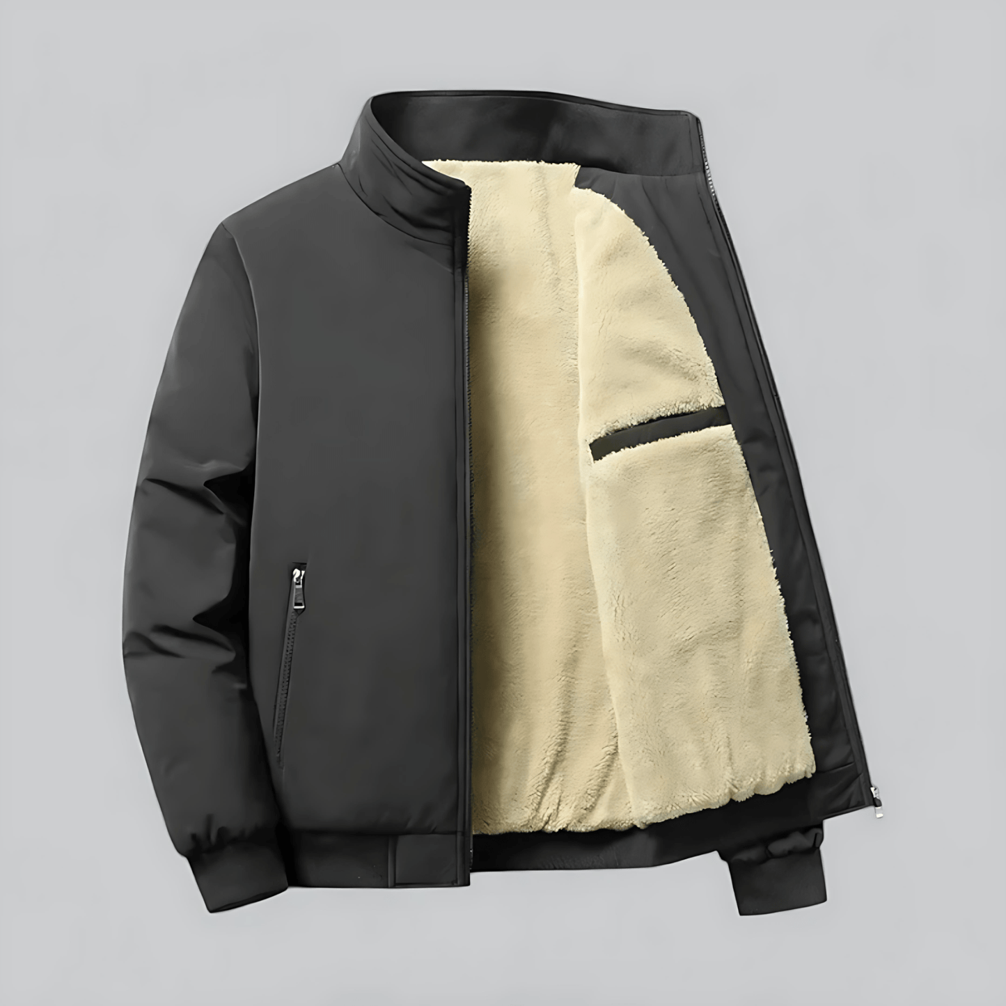 Trendy Mens Bomber Jacket with Secret Pocket - OutfitLondon