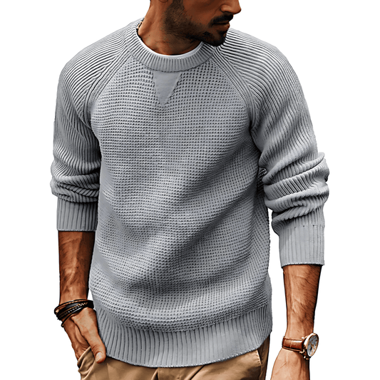 Comfortable Everyday Crew Neck Sweater - OutfitLondon