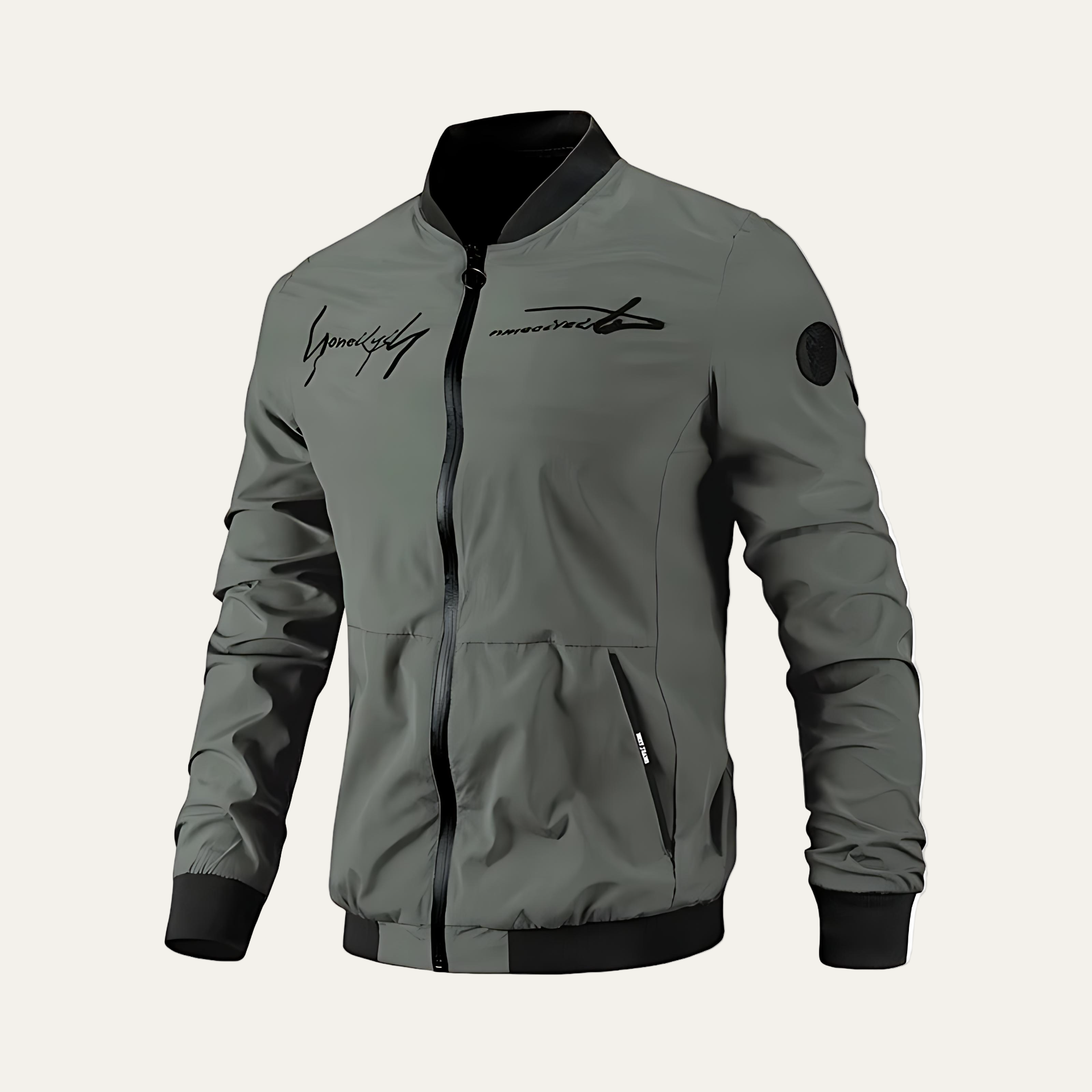 Men's Casual Printed Slim Fit Bomber Jacket - OutfitLondon