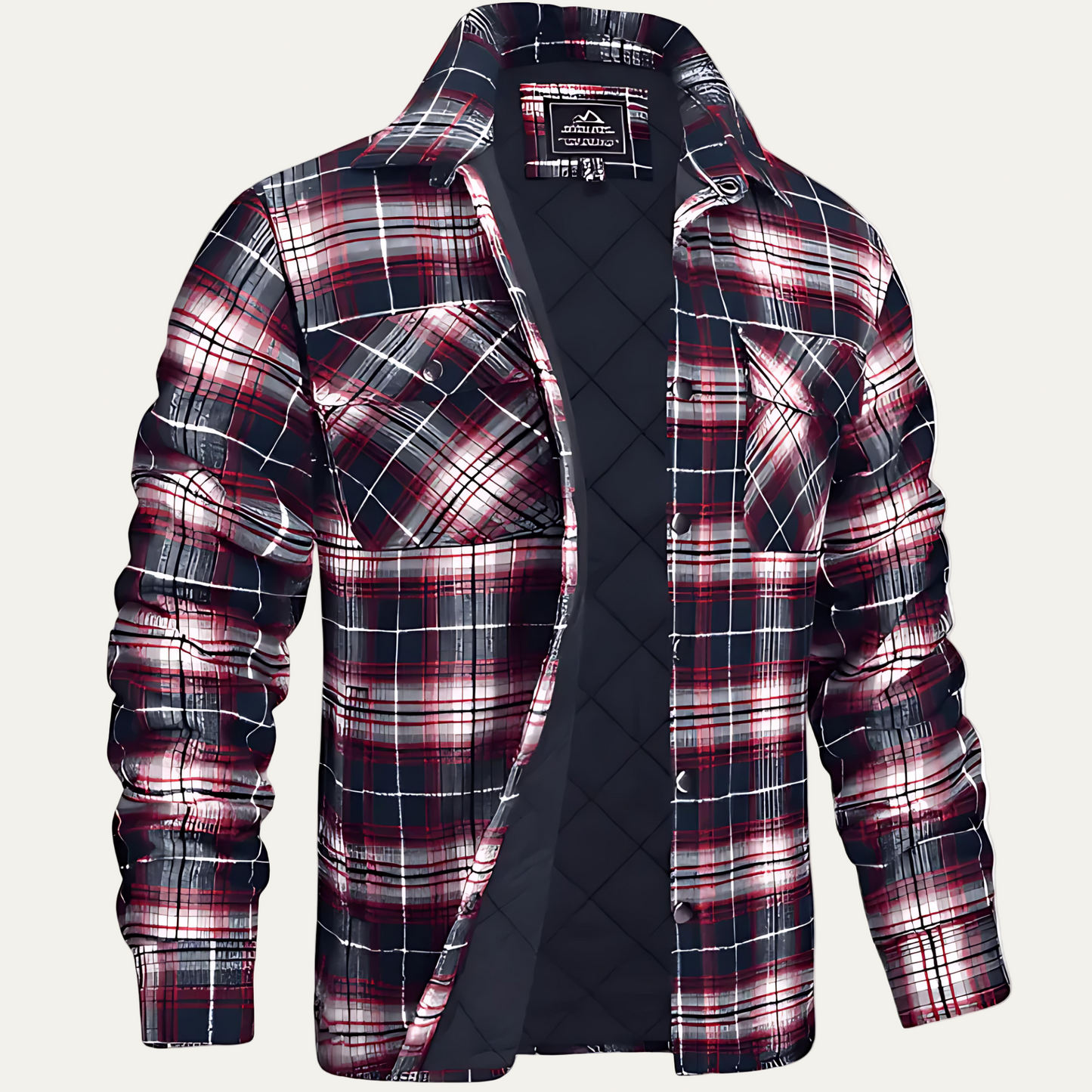 Rugged Plaid Flannel Jacket for Men - OutfitLondon