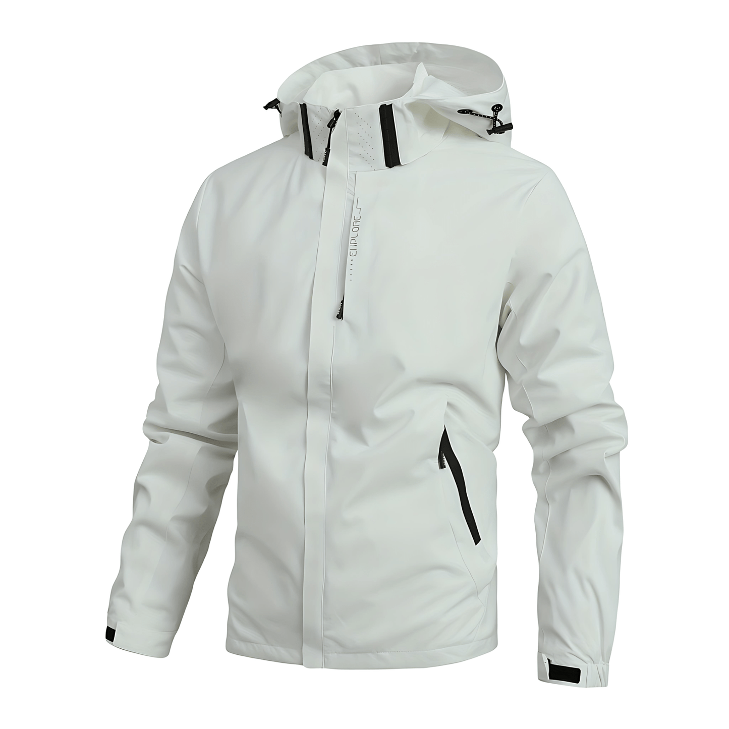 Waterproof Lightweight Hooded Windbreaker Jacket - OutfitLondon