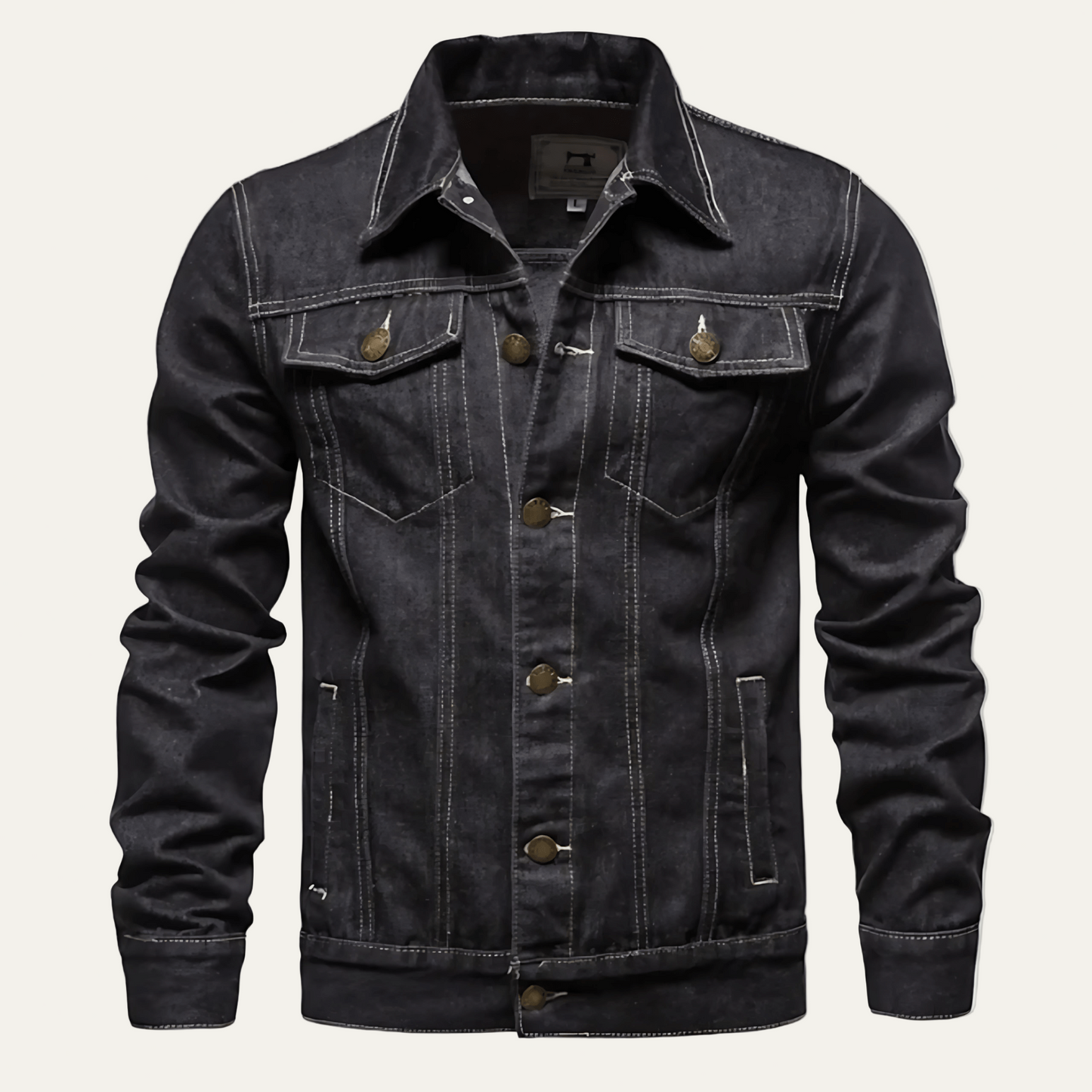 Men's Slim Fit Blue Jeans Jacket - OutfitLondon