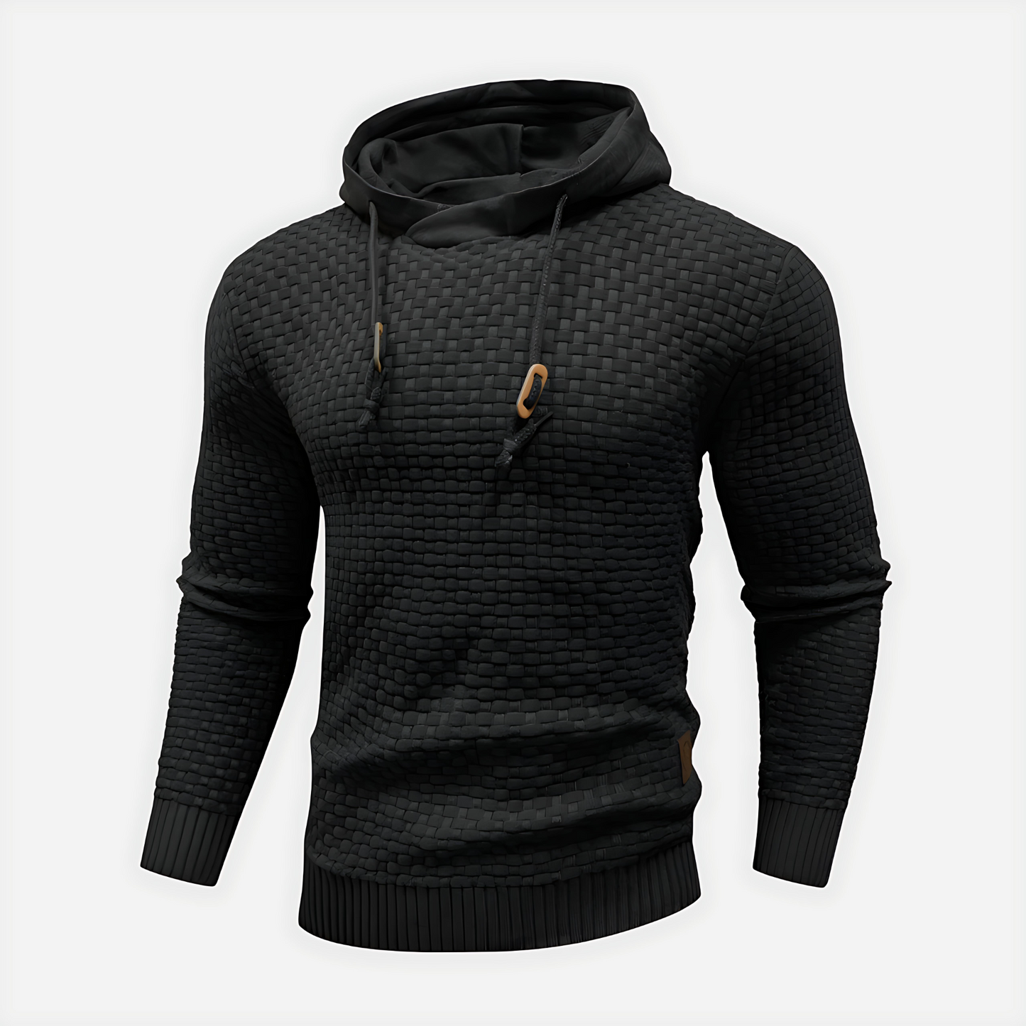 Soft Cable Knit Pullover Hooded Sweatshirt - OutfitLondon