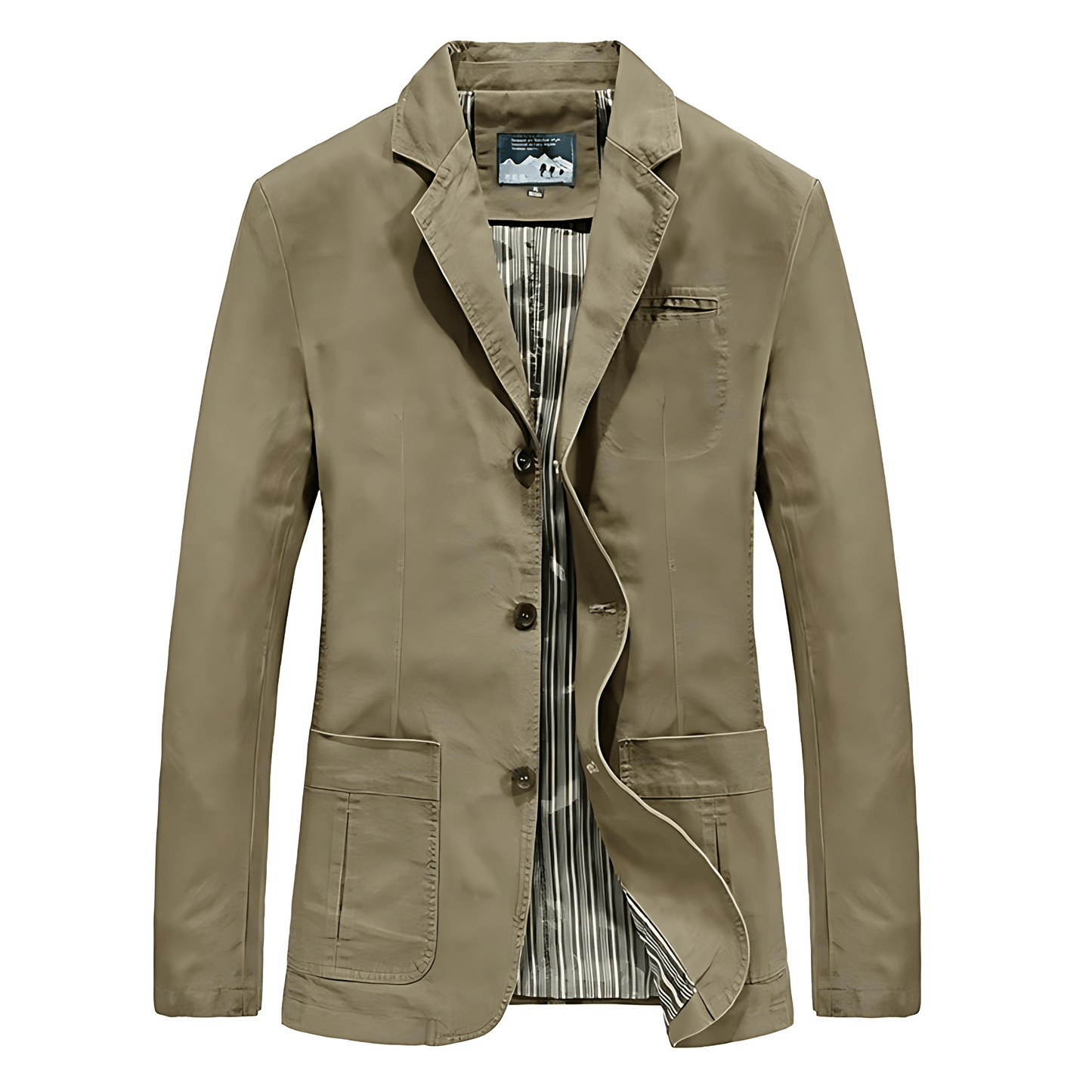 Classic Fit Three Button Blazer Jacket - OutfitLondon
