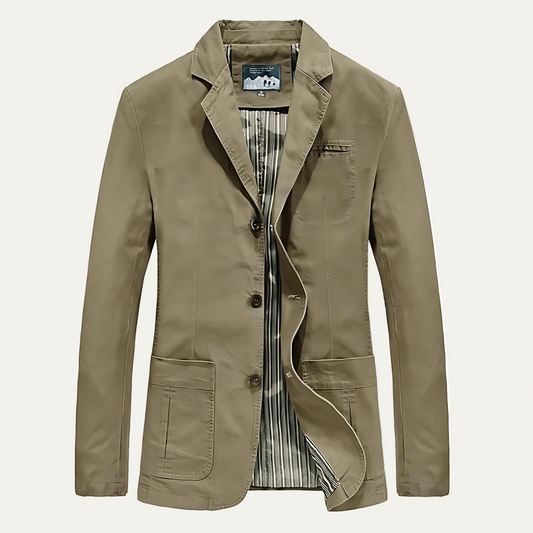 Classic Fit Three Button Trench Coat - OutfitLondon