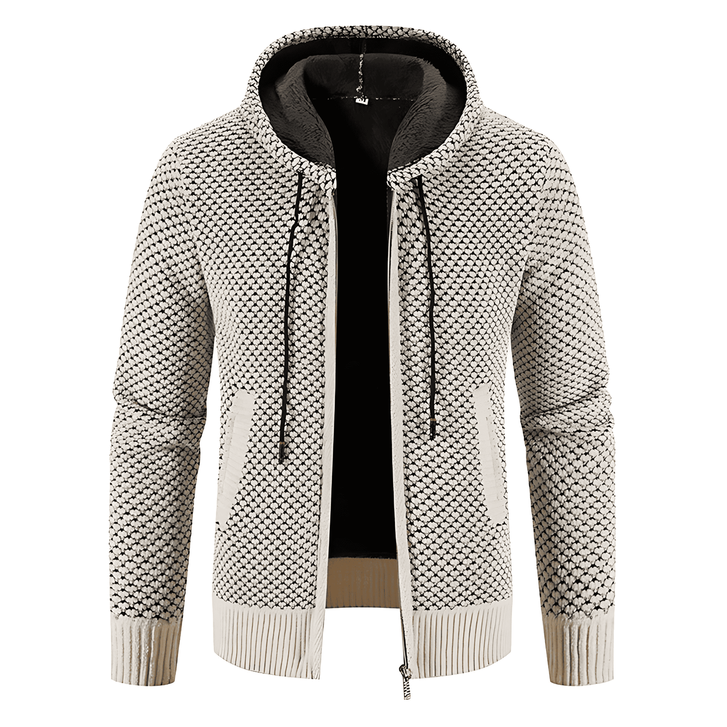 Fashionable Chic Hooded Cardigan Sweater - OutfitLondon