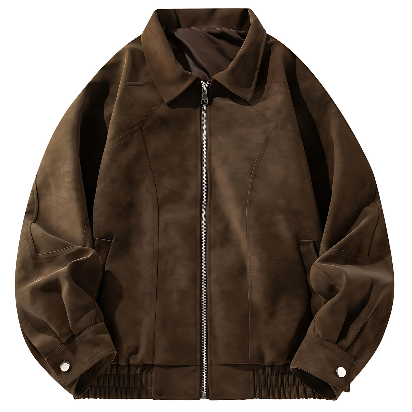 Soft Leather Men's Bomber Jacket - OutfitLondon