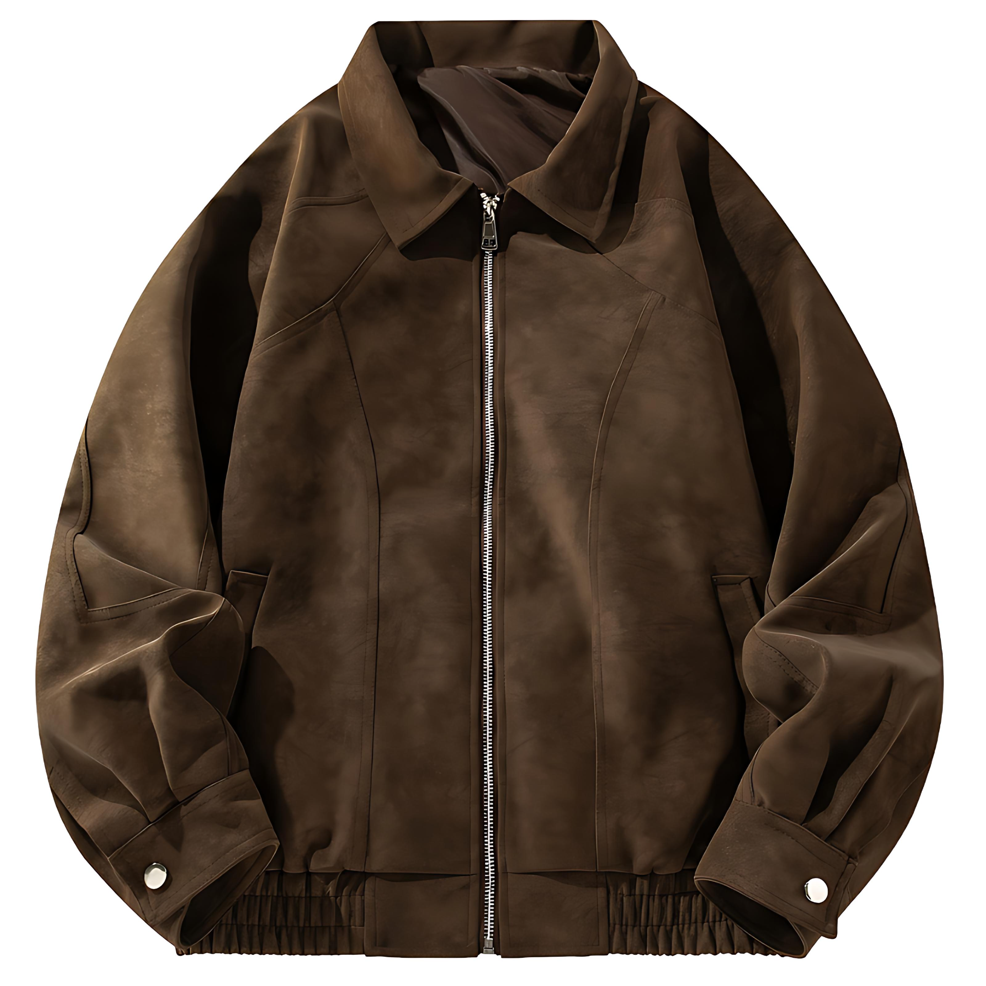 Soft Leather Men's Bomber Jacket - OutfitLondon
