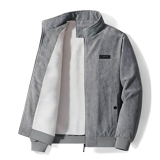 Men's Classic Fleece Lined Bomber Jacket - OutfitLondon