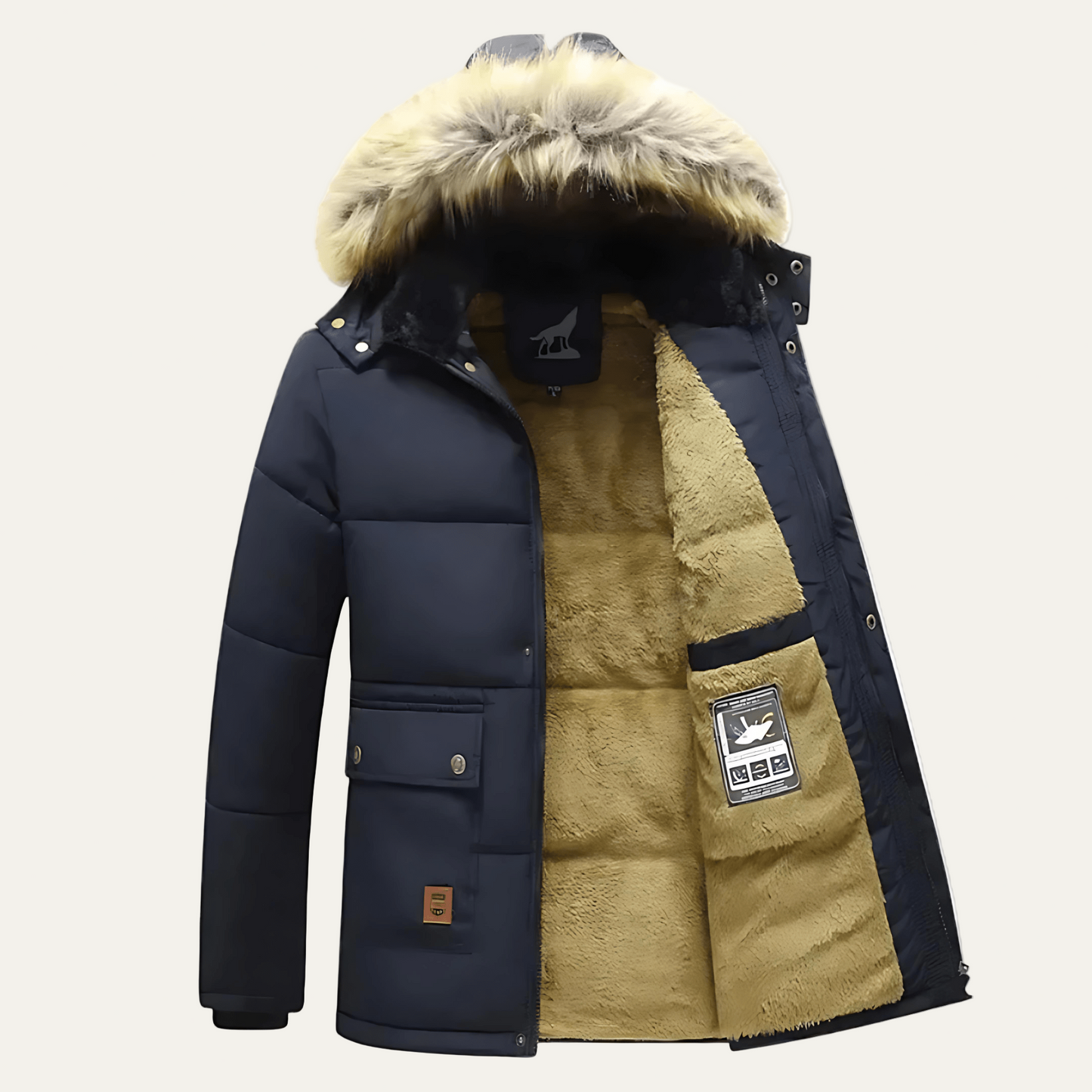 Warm Thick Faux Fur Hooded Winter Coat - OutfitLondon