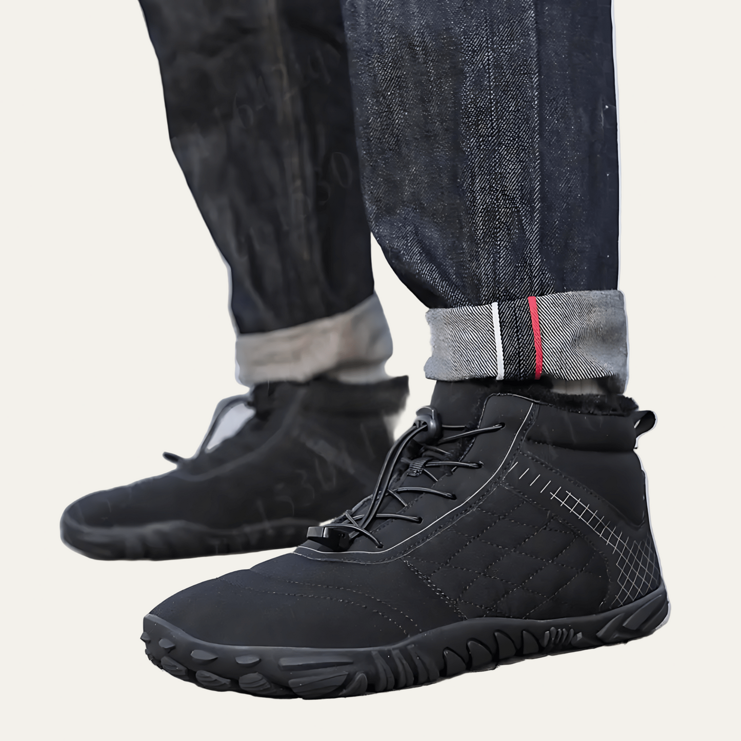 Tough Waterproof Leather Ankle Boots - OutfitLondon
