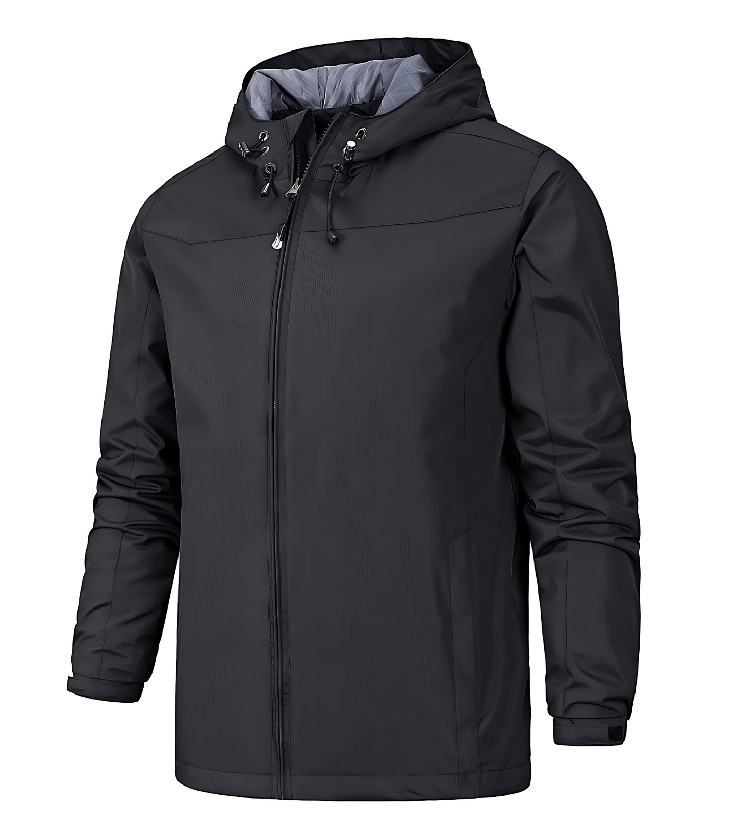 Waterproof Windproof Hooded Rain Jacket - OutfitLondon