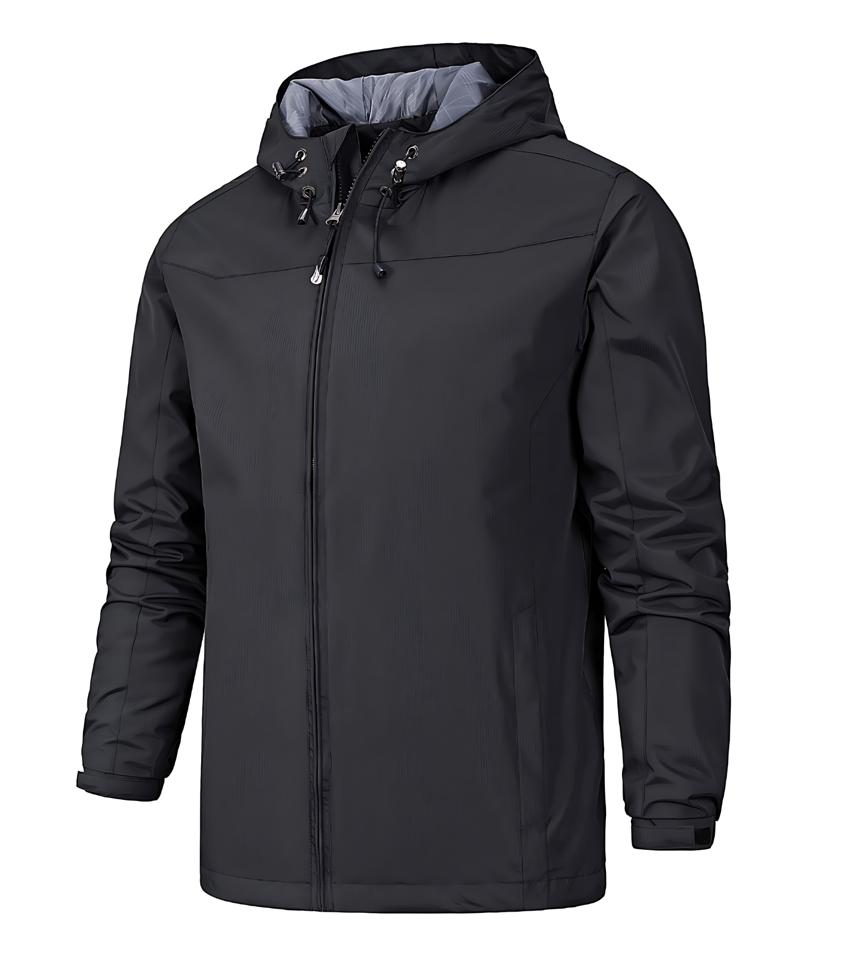 Waterproof Windproof Hooded Rain Jacket - OutfitLondon