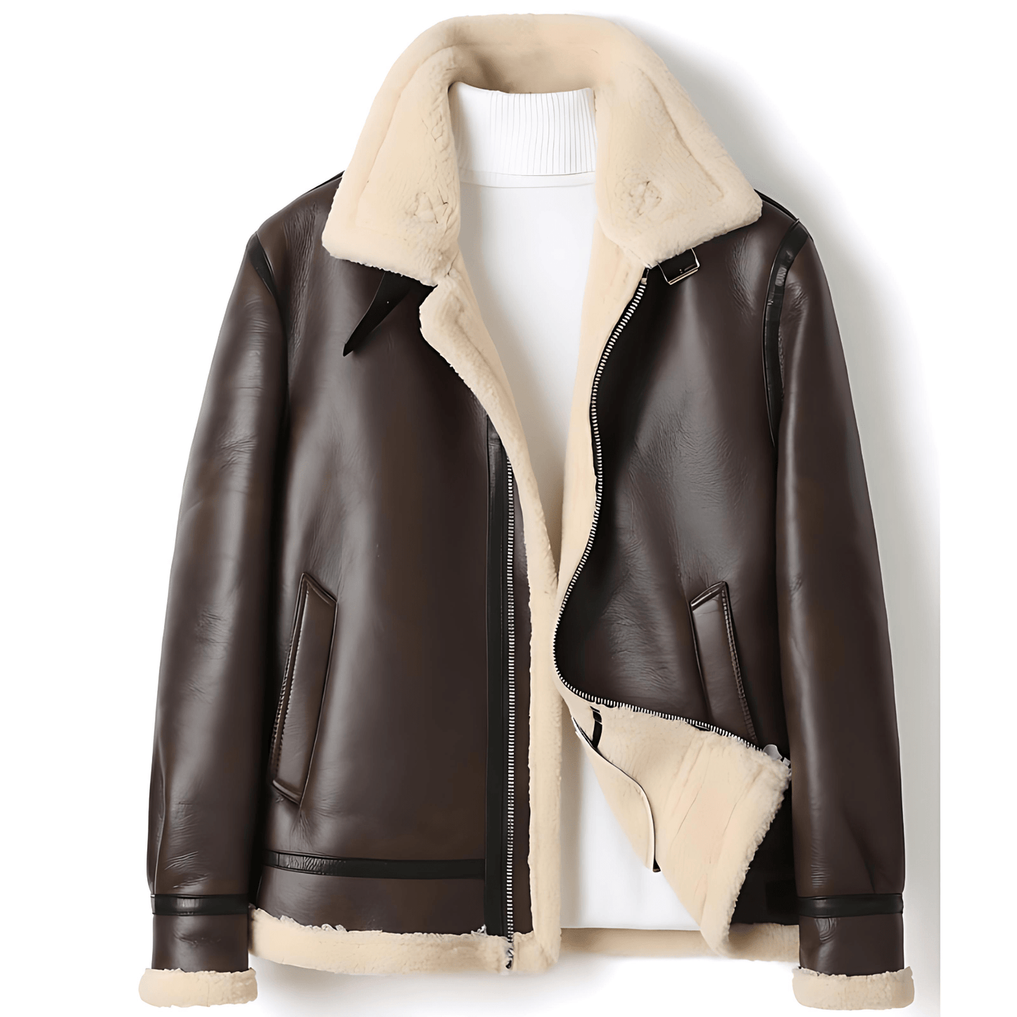 Thermal Insulated Snow Bomber Jacket with Fleece Lining - OutfitLondon