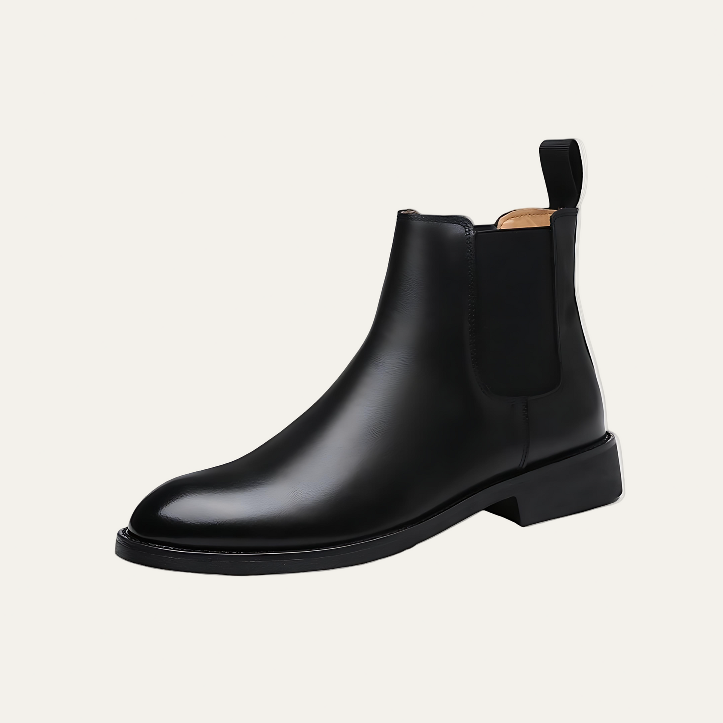 Men's Classic Black Leather Ankle Boot - OutfitLondon