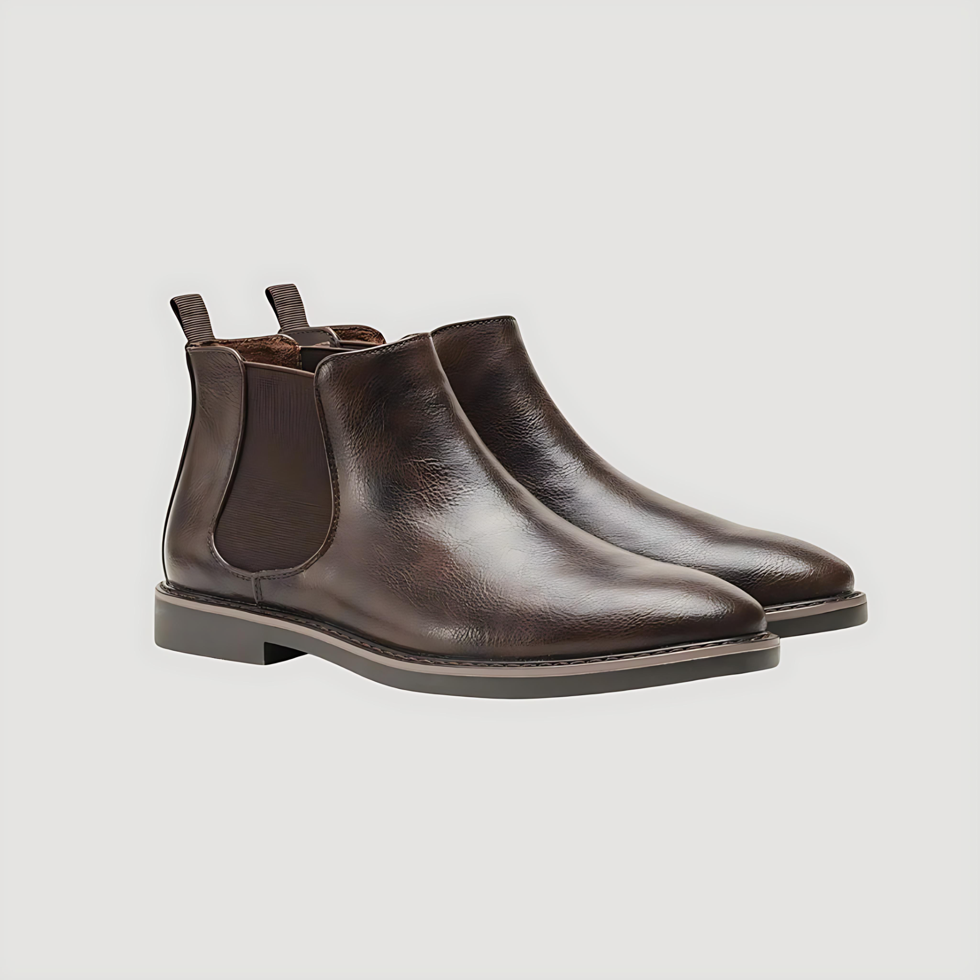 Insulated Waterproof Leather Ankle Boots - OutfitLondon