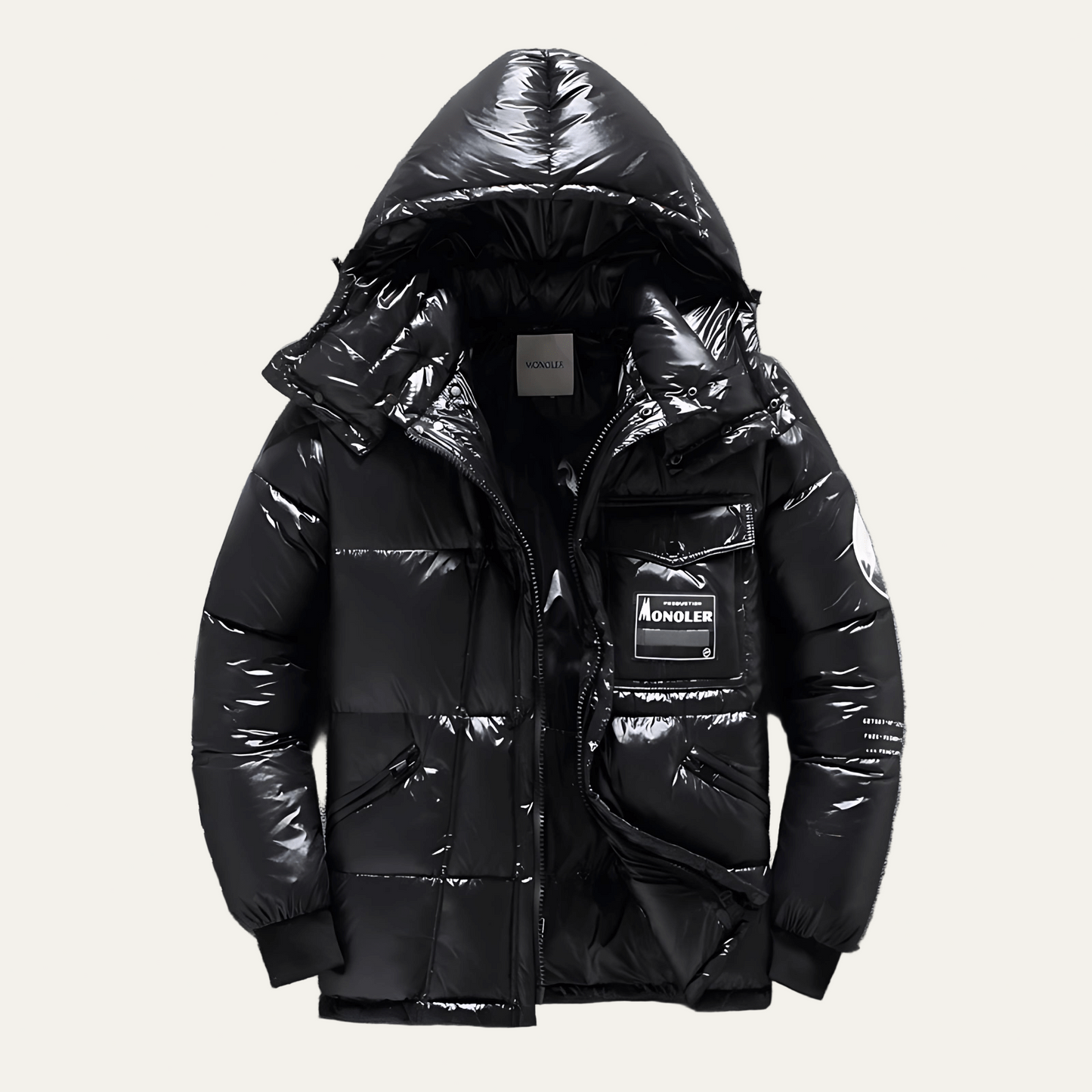 Waterproof Men's Puffer Coat with Multiple Pockets - OutfitLondon